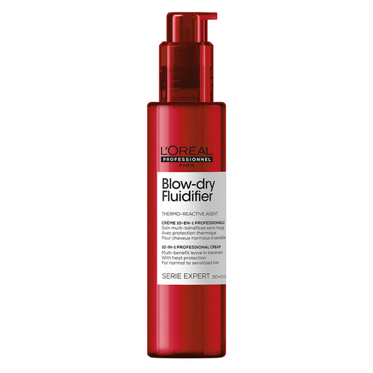 Loreal Professional Serie Expert Fluidifier Multi Benefit Heat Protection Blow Dry Cream 150ml