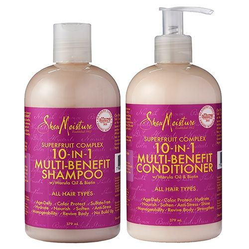 Shea Moisture Superfruit 10-in-1 Multi Benefit Shampoo 379ml, Conditioner 379ml and Masque 326ml
