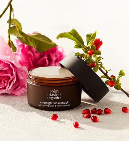 Overnight Facial Mask with Pomegranate & Moroccan Rose